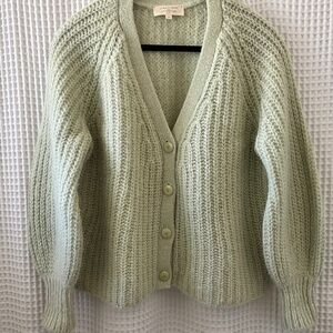 Green Sezane Basile Cardigan